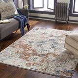 Blue/Orange 120 x 30 x 0.43 in Area Rug - Trent Austin Design® Maiden Lane Oriental Ivory/Blue/Rust Area Rug | 120 H x 30 W x 0.43 D in | Wayfair