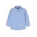 Tommy Hilfiger Boys' YD Stripe Clipping Shirt L/S, Blue, 74