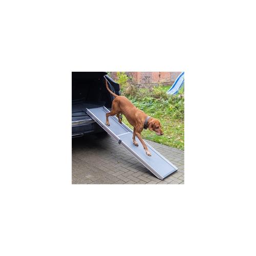 Teleskop-Hunderampe – Auto-Einstiegshilfe für Hunde, Alu