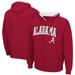 Men's Colosseum Crimson Alabama Tide Arch & Logo 3.0 Full-Zip Hoodie