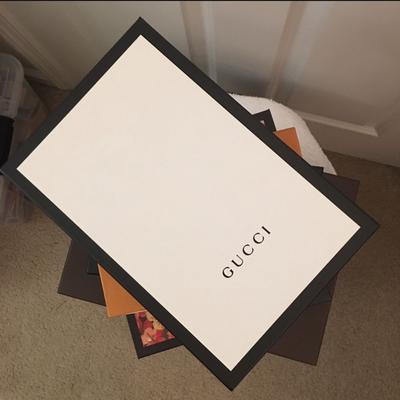 Gucci Accents | 1 Box Left! Designer Gift Boxes - Lv, Gucci, Chanel, Prada | Color: Black/White | Size: Gucci Blk/White