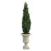 5' Cedar Artificial Tree in Sand Finished Urn (Indoor/Outdoor) - 20 x 20 x 60 inches