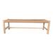 Aurelle Home Hawke Small Rustic Woven Bench