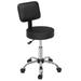 Rolling Stool Salon Chair with Wheels Swivel Seat Heavy Duty Hydraulic Height Adjustable