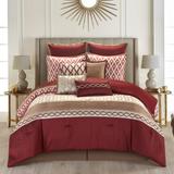 Grand Avenue Calvin Luxury10-Piece Geometric Comforter Set
