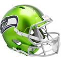 Seattle Seahawks Unsigned Riddell FLASH Alternate Revolution Speed Display Replica Football Helmet