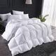 Tantisy Luxury Natural Goose Down Duvet King Size 15 Tog Winter Extra Warm Duvet Insert Classic Quilt Hypoallergenic 100% Cotton Shell Down Proof White,Superking 220x240cm