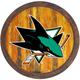 San Jose Sharks 21'' x Color Logo Faux Barrel Top Sign