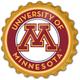 Minnesota Golden Gophers 19'' x Logo Bottle Cap Wall Sign