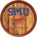 SMU Mustangs 21'' x Weathered Faux Barrel Top Sign