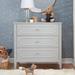 DaVinci Chloe Regency 3-Drawer Dresser Wood in Gray | 34 H x 33.5 W x 18 D in | Wayfair M11423GG