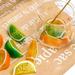 Primrue Aiyana Artificial Lemon Slices Simulation Fake Blocks Decorative Fake Fruit Plastic in Yellow | 1 H x 2 W x 2 D in | Wayfair