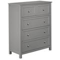 Hillsdale Kids and Teen Schoolhouse 4.0 Wood 4 Drawer Chest, Gray - 2311-4515