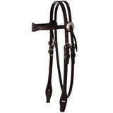 Julie Goodnight Leaf With Border Browband Headstall - Walnut - Smartpak