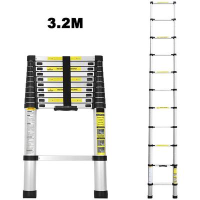 Hengda - 3.2M Teleskopleiter Aluminium Leiter . Tragbar Ausziehleiter . Teleskop Aluminiumleiter . Image