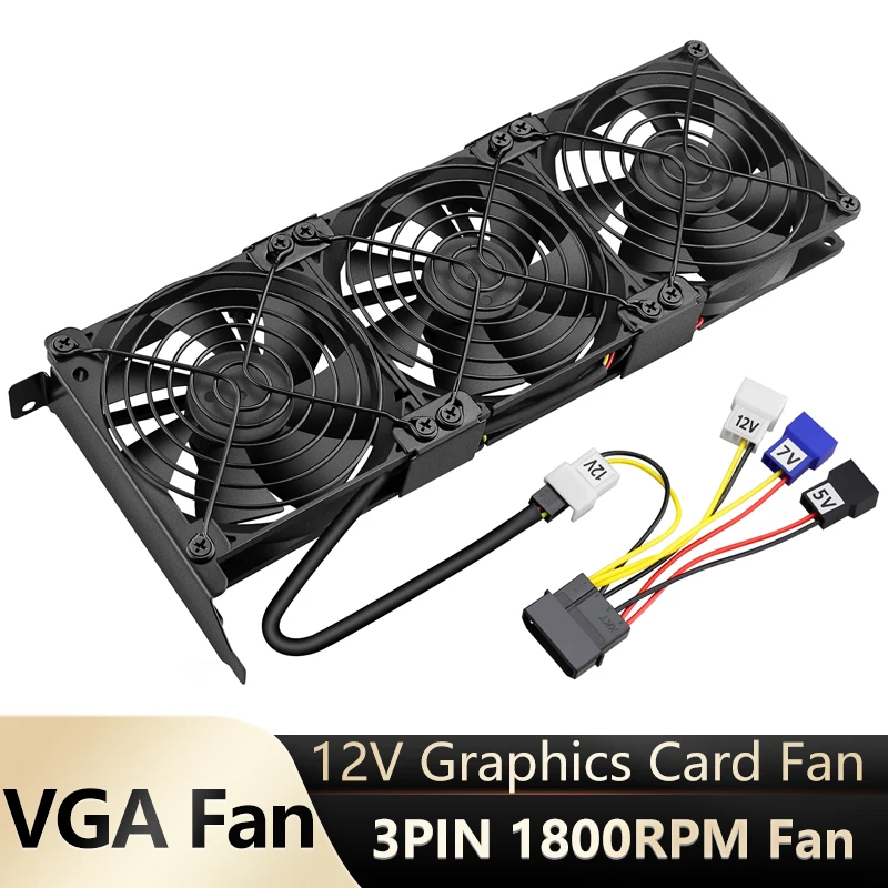 Gdstime refroidisseur de processeur Triple ventilateur 92mm CPU refroidissement dissipateur thermique Ultra-silencieux ordinateur de bureau châssis PCI carte graphique refroidisseur 9cm