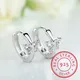 Petites boucles d'oreilles créoles papillon en argent 925 pour filles belles boucles d'oreilles