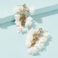 Boucles d'oreilles bohème Boho pour femmes longues boucles d'oreilles coréennes en forme de fleur