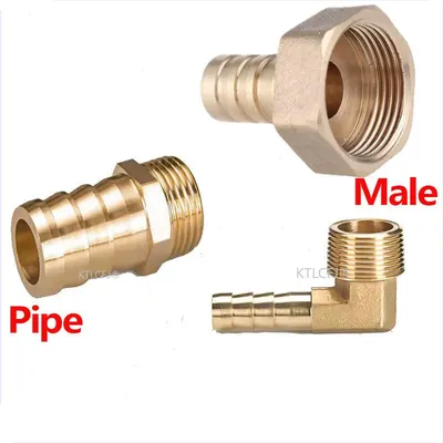 Connecteurs de tuyaux en laiton filetage mâle raccords de coupleur en laiton 6mm 8mm 10mm 12mm