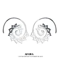 Boucles d'oreilles en spirale en acier inoxydable pour femmes boucles d'oreilles ethniques