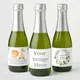 Étiquette de bouteille de vin personnalisée étiquette mini champagne anniversaire anniversaire