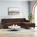 Furman Contemporary Tufted Chaise Sectional by Christopher Knight Home