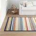Blue/Red 79 x 0.25 in Area Rug - Sand & Stable™ Zaire Striped Red/Blue/Yellow Indoor/Outdoor Area Rug, Polypropylene | 79 W x 0.25 D in | Wayfair