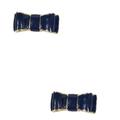 Kate Spade Jewelry | Kate Spade Take A Bow Stud Earrings Blue | Color: Blue/Gold | Size: Os