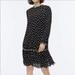 J. Crew Dresses | J. Crew Pleated Long Sleeve Polka Dot Dress | Color: Black/White | Size: 2