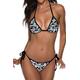 Women Two Piece Swimsuit Sexy Swimwear Halter String Triangle Bikini Sets Camo2 M