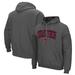Men's Colosseum Charcoal Texas Tech Red Raiders Arch & Logo 3.0 Pullover Hoodie