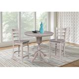 36" Round Pedestal Counter Height Table with 2 Stools - 3 Piece Set