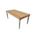 BALI Rectangular Solid Wood Dining Table - Natural Oak/ Buttermilk White