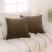 Deconovo Corduroy Throw Pillow Covers 2 PCS(Cover Only)