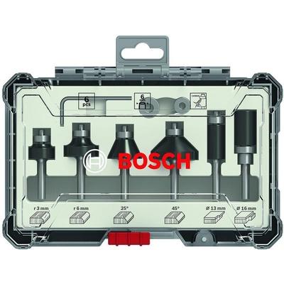 BOSCH 6-teiliges Rand- und Kantenfräser-Set »6-mm-Schaft«