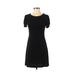 Sweet Storm Casual Dress - Mini: Black Solid Dresses - Women's Size Small