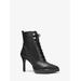 Michael Kors Kyle Leather Lace-Up Boot Black 6