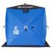 Clam 14474 C-360 Portable 6 Foot Pop Up Ice Fishing Angler Hub Shelter Tent in Blue/Gray | 9.2 H x 8.6 W x 54.8 D in | Wayfair CLAM-14474