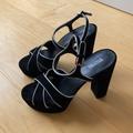 Michael Kors Shoes | Michael Kors Lexie Suede Platform Sandal Size 7.5 | Color: Black/Silver | Size: 7.5