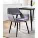 Etta Avenue™ Teen Kristina Velvet Arm Chair Upholstered/Velvet in Gray | 29 H x 25.6 W x 22 D in | Wayfair 18674F5D6D9C4E6F8D262C133855F160