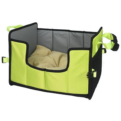 Pet Life Green 'Travel-Nest' Folding Travel Cat and Dog Bed, 17.7" L X 13.7" W