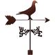 YDHNB Weathervane Practical Weather Vane Measuring Tool Stainless Steel Weathercock Wind Direction Indicator with Anti-Rust Coating for Garden Patio Yard Ornament Decoration,Pigeon