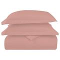 Pizuna Pure Combed Cotton Duvet Cover Set King Size Rose, 600 Thread Count 100% Long Staple Cotton King Size Duvet Cover 230x220cm, Sateen Quilt Cover with Button Closure (King Duvet Cover)