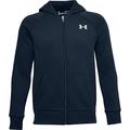 Under Armour Jungen Rival Cotton FZ Hoodie Hemd, Academy / / Onyx Weiß (408), XS