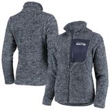 Juniors College Navy Seattle Seahawks Intercepting Teddy Full-Zip Jacket