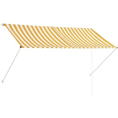 Vidaxl - Einziehbare Markise 250×150 cm Gelb und Weiß