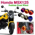 Grom MSX125-Protecteur de Roue Avant et Arrière CNC Anti-chute pour Yamaha Curseur de Fourche