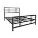 DHP Burbank Black Queen Metal Bed