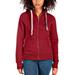 Women's Antigua Garnet North Carolina Central Eagles Victory Full-Zip Hoodie