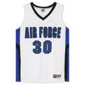 Air Force Falcons Team-Issued #30 White and Black Jersey from the Basketball Program - Size L